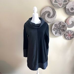 Youtalia Women's Sweatshirt Long Sleeve Cowl Neck Pullover Tunic Black &…